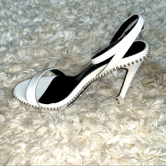 🛍SALE 🛍Fashion Nova White Studded Sandal Heel - Picture 8 of 13